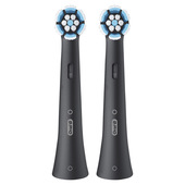 Oral-B Testine di Ricambio iO Series Gentle Care Nere, Testine Rotonde Originali, per Gengive Sensibili, 2 Testine