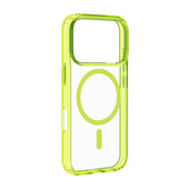 Cellularline Iconic Mag - iPhone 17 Pro Custodia trasparente con bordi colorati compatibile con ecosistema Magsafe