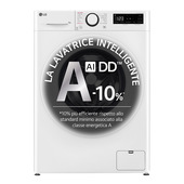 LG F2R3S08NSWW Lavatrice 8kg AI DD, Classe A-10%, 1200 giri, Vapore, AI Wash