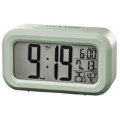 Hama Orologio sveglia da viaggio "RC-660", termometro, igrometro, verde