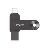 Lexar JumpDrive D500 Dual USB unità flash USB 128 GB USB Type-C/USB Type-A 3.2 Gen 1 (3.1 Gen 1) Nero