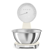 Smeg KSF01CRWW bilancia da cucina Cromo, Crema Superficie piana Bilancia da cucina elettronica
