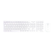 IOPLEE TWZ8028 tastiera Mouse incluso Universale RF Wireless QWERTY Bianco