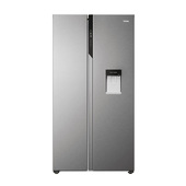 Haier SBS 90 Serie 5 HSR5918DWMP frigorifero side-by-side Libera installazione 521 L D Platino, Acciaio inox