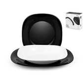 H&H Lifestyle 3996200 servizio da tavola 180 pz Vetro Nero, Bianco