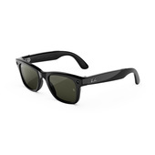 Ray-Ban Wayfarer (Gen 3) Grande, Nero lucido, Lenti polarizzate verdi