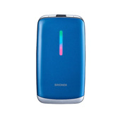 Brondi Contender 7,62 cm (3") Blu, Metallico Telefono per anziani