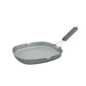 Tognana Porcellane GRILL QUADRA IN FUSIONE CON MANICO PIEGHEVOLE 24×24 cm