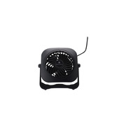 Electroline Ventilatore da tavolo 3 pale 9,5cm con cavo USB nero