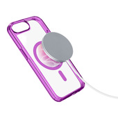 Cellularline Iconic Mag - iPhone 16e/17e Custodia trasparente con bordi colorati compatibile con ecosistema Magsafe