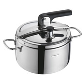 Barazzoni 533045007080 pentola a pressione per piano cottura 7 L Nero, Acciaio inossidabile