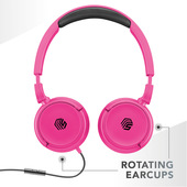 Music Sound Color Foldable Jack 3.5 Cuffie on-ear a filo, con connettore Aux 3.5 e microfono
