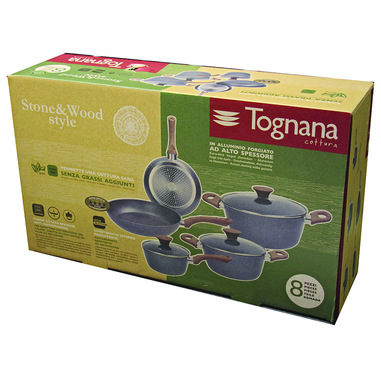 Tognana Porcellane Batteria 8 Pezzi Stone&Wood