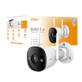 Imou Bullet 3 5MP/3K da esterno. Visione notturna Full Color, Rilevamento Umano con Faretto e Sirena, Audio Bidirezionale, ottica 2.8MM, IP67, Powered by SENSE