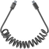 Cellularline USB-C Spiral Cable Cavo spiralato estendibile fino a 120 cm