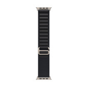 Apple Alpine Loop nero (49 mm) - Small - Titanio naturale