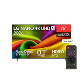 LG NANO 4K UHD AI 75NU850B6LA 190,5 cm (75") 4K Ultra HD Smart TV Wi-Fi Nero