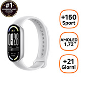 Xiaomi Smart Band 10 Silver AMOLED Braccialetto per rilevamento di attività 4,37 cm (1.72") Argento