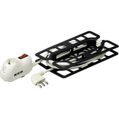 bticino 3635DB prolunghe e multiple 5 m 3 presa(e) AC Interno Nero, Bianco