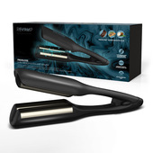 Revamp Progloss 2-in-1 Beach & Volume Waver Ferro per ricci Caldo Nero 3 m