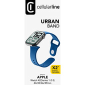 Cellularline Urban Band - Apple Watch 42/44/45/49 mm Cinturino in silicone per Apple Watch