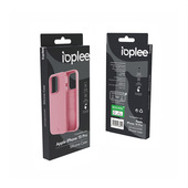 IOPLEE Custodia in TPU Siliconato con microfibra interna - Rosa per iPhone 15 Pro