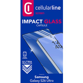 Cellularline Impact Glass Capsule - Galaxy S26 Ultra Vetro temperato resistente da bordo a bordo