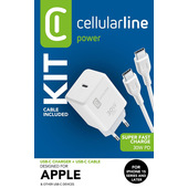 Cellularline USB-C CHARGER KIT USB-C 30W USB-C Charger Kit 30W – iPhone 15 series