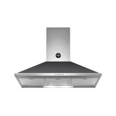 Bertazzoni La Germania KPL90PLAG1NEA cappa aspirante Cappa aspirante a parete Nero 600 m³/h