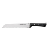 Lagostina Ice Force Coltello da Pane da 20 cm, Coltello da Cucina, Lama in Acciaio Inox Tedesco, Prestazioni di Taglio Durature e Lama Sempre Affilata