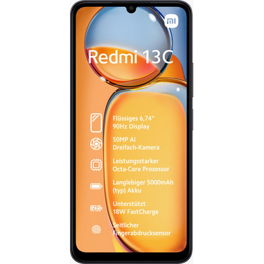 Wind Tre Xiaomi Redmi 13C 17,1 cm (6.74") Doppia SIM Android 13 4G USB tipo-C 4 GB 128 GB 5000 mAh Nero