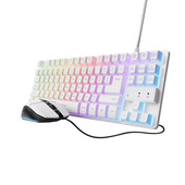 Trust 25795 tastiera Mouse incluso Gaming USB QWERTY Italiano Bianco