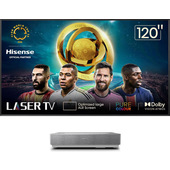 Hisense 120L5HA TV retroproiettore Proiettore a raggio ultra corto 2700 ANSI lumen DLP UHD 4K (3840x2160) Argento, Bianco