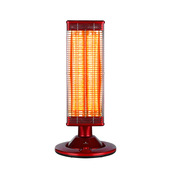 Electroline CHE125RO5 Stufa radiante con elementi in fibra di carbonio Rossa 1200W oscillazione motorizzata