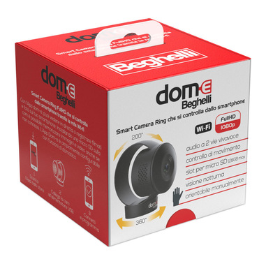Beghelli Dom-e Smart Camera Ring Telecamera di sicurezza IP Interno 1920 x 1080 Pixel Soffitto/Parete/scrivania