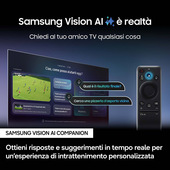 Samsung Neo QLED AI TV 75" QE75QN990FTXZT 8K Mini LED, Processore NQ8 AI Gen3, 8K AI Upscaling Pro, Glare Free, Neo Quantum HDR 8K Pro, Dolby Atmos & OTS Pro, Infinity Air Design, Vision AI Smart TV, 2025