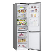 LG GBV7280DPY Frigorifero combinato, Classe D, 387L, Fresh Converter, Porte piatte,Argento