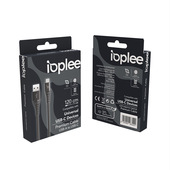 IOPLEE Cavo Dati Premium 120cm da USB-A a USB-C - Nero