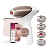 Philips Epilatore a Luce Pulsata Lumea con tecnologia SenseIQ con custodia bianco BRI951/01
