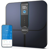 Renpho Elis Nova Bilancia Smart pesapersone Wi-Fi e Bluetooth con Display TFT 3.5", 18 Indici di Composizione Corporea, Ricaricabile USB-C