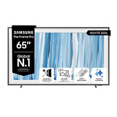 Samsung The Frame Pro AI TV 65" QE65LS03HWUXZT 4K, Processore NQ4 AI Gen3, 4K AI Upscaling, Art Mode, Glare Free, Neo Quantum HDR, Dolby Atmos & OTS, Modern Frame Design, Vision AI Smart TV, 2026