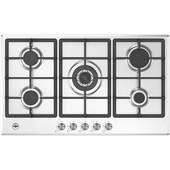 Bertazzoni La Germania P905CLAGXV piano cottura Acciaio inossidabile Da incasso 90 cm Gas 5 Fornello(i)