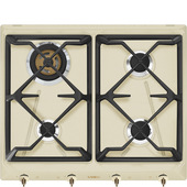 Smeg Coloniale Piano di cottura SRV864POGH Panna