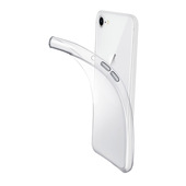 Cellularline Fine - iPhone SE (2022) / SE (2020) / 8 / 7 Cover in gomma morbida ultra sottile e trasparente