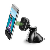 Cellularline Touch Flexi - Universal Supporto smartphone da auto magnetico con fissaggio a ventosa