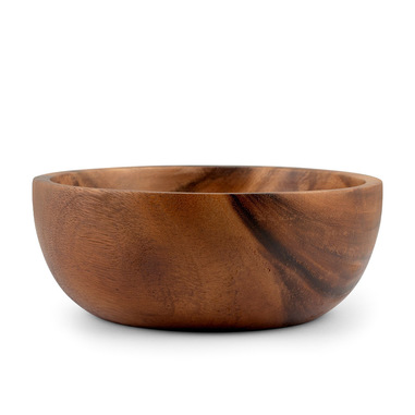 H&H Lifestyle Coppa Acacia in legno forma tonda cm 26x10
