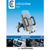 Cellularline Hug Fit Supporto smartphone da auto per bocchette