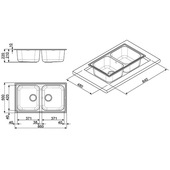 Smeg LZ862P lavello Sintetico