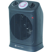 Electroline FHE220TIME stufetta elettrica Interno Nero 2000 W Riscaldatore ambiente elettrico con ventilatore