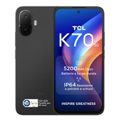 TCL K70 5G 17,3 cm (6.8") Doppia SIM Android 16.0 USB tipo-C 4 GB 128 GB 5200 mAh Nero